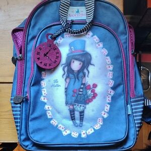 Santoro London Gorjuss The Hatter Alice In Wonderland Backpck